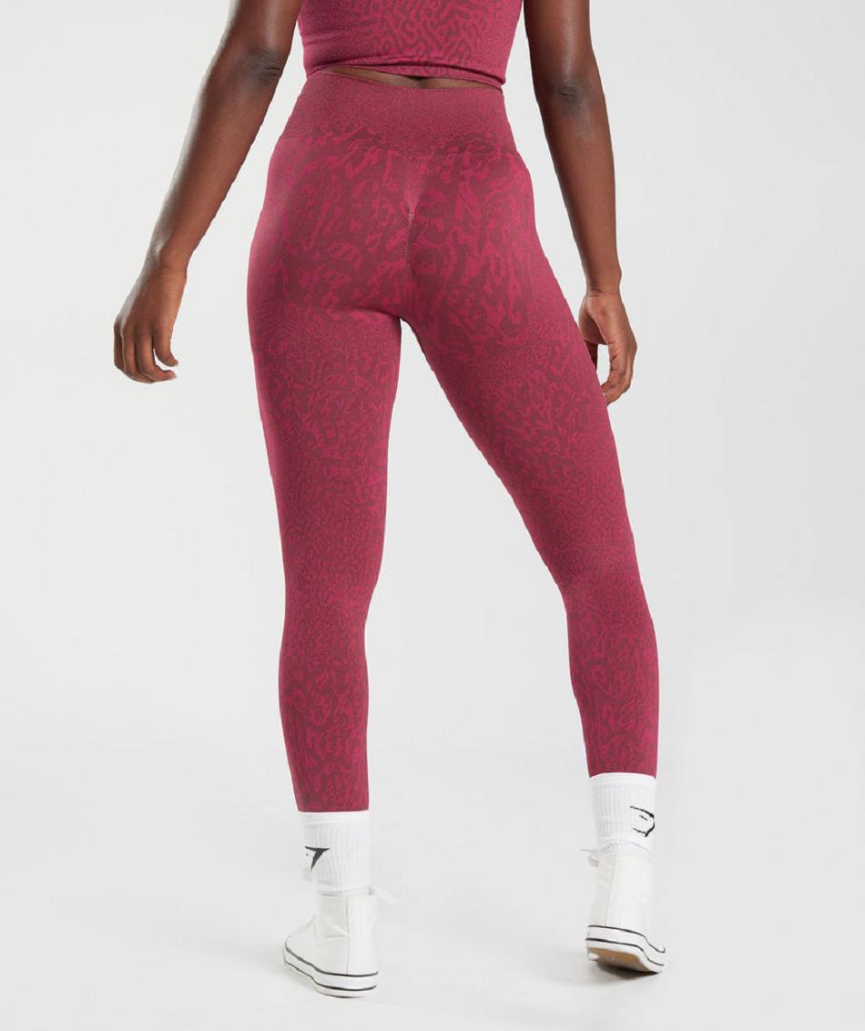 Leggins Gymshark Adapt Animal Seamless Mujer Rosas Marrones | CO 2885HAP